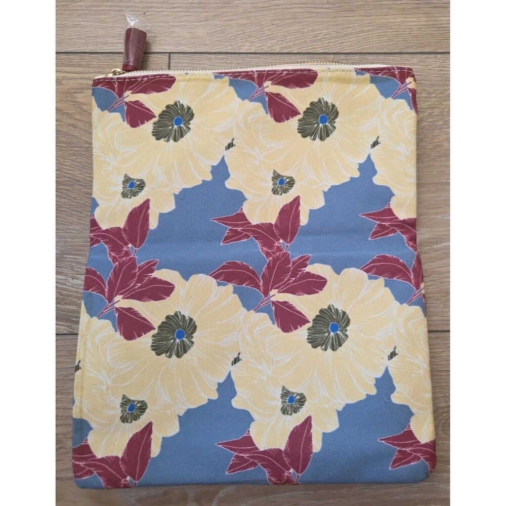 Rachel Pally /Tablet Bag Vegan Leather Floral Canvas New